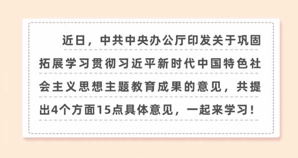 鞏固拓展主題教育成果意見(jiàn)