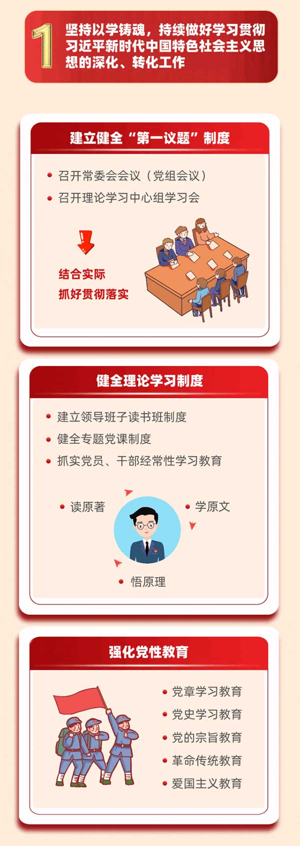 持續(xù)做好學(xué)習(xí)貫徹習(xí)近平新時(shí)代中國(guó)特色社會(huì)主義思想的深化、轉(zhuǎn)化工作